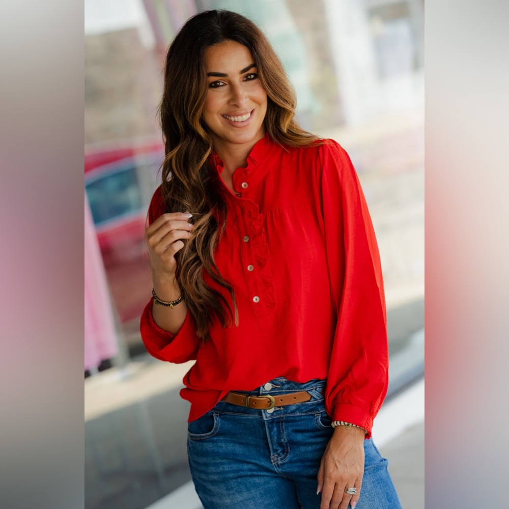 Nwt - Totally Frilly - Blouse